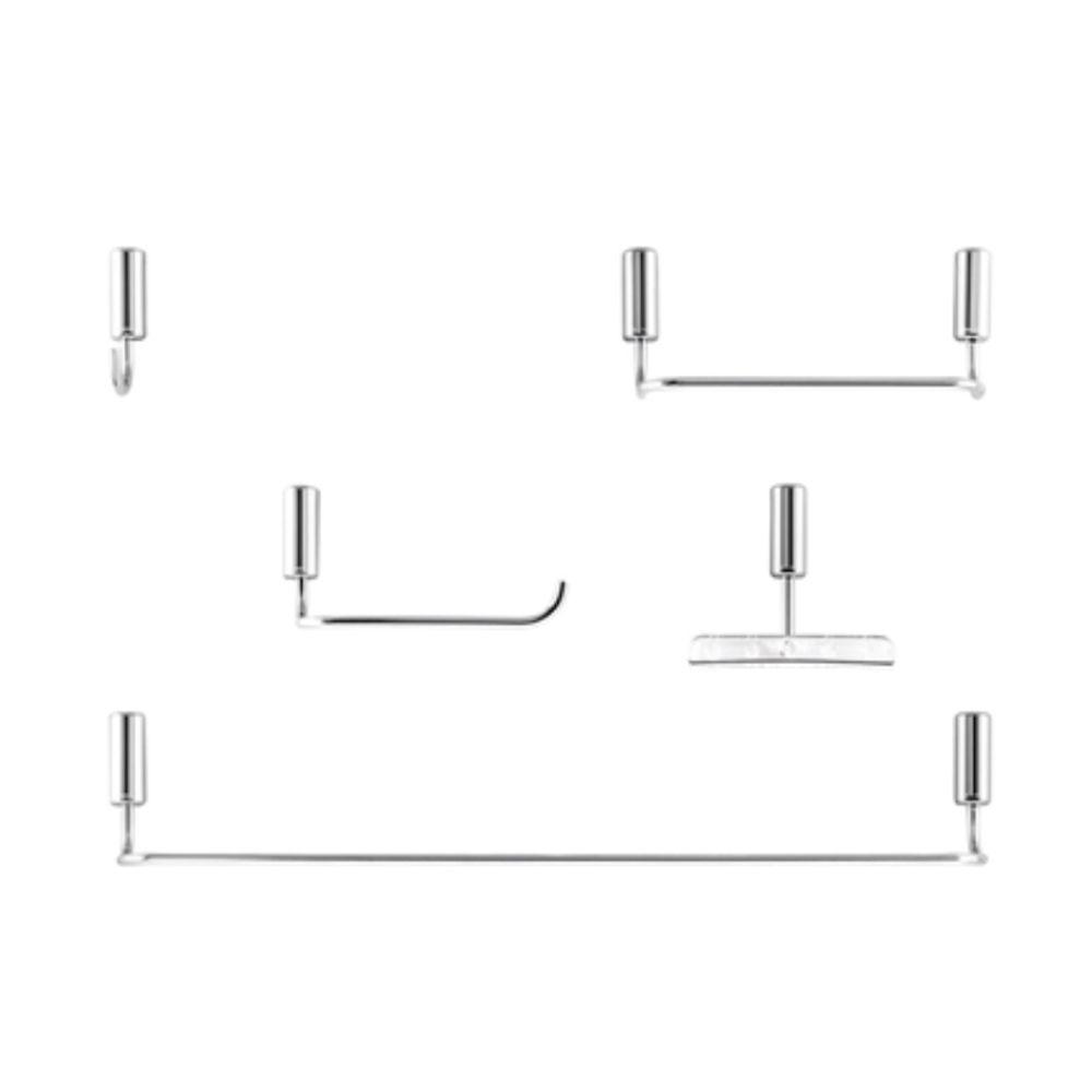 Kit De Acessórios Para Banheiro Idea 05 Peças - Docol - 1