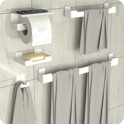 Kit Acessórios Para Banheiro Branco 5 Peças Elg