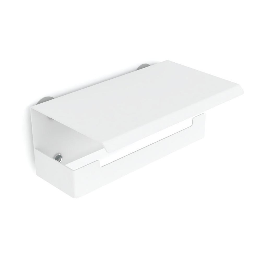 Porta Papel Higienico Celular Papeleira Ventosa Branco Elg - 3