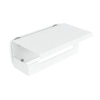 Porta Papel Higienico Celular Papeleira Ventosa Branco Elg - 3