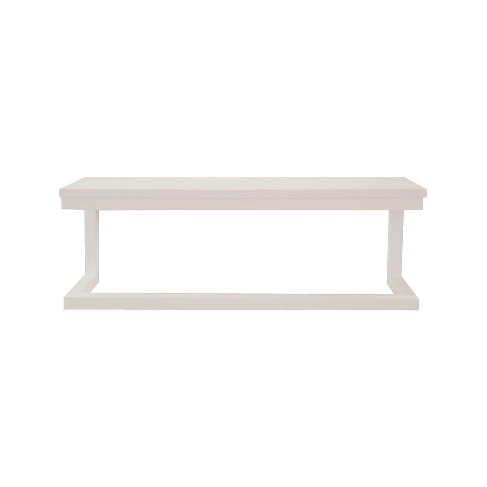 Toalheiro Porta Toalhas De Parede Acessório Para Banheiro Estilo Industrial Branco Laca - 4