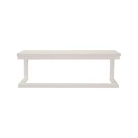 Toalheiro Porta Toalhas De Parede Acessório Para Banheiro Estilo Industrial Branco Laca