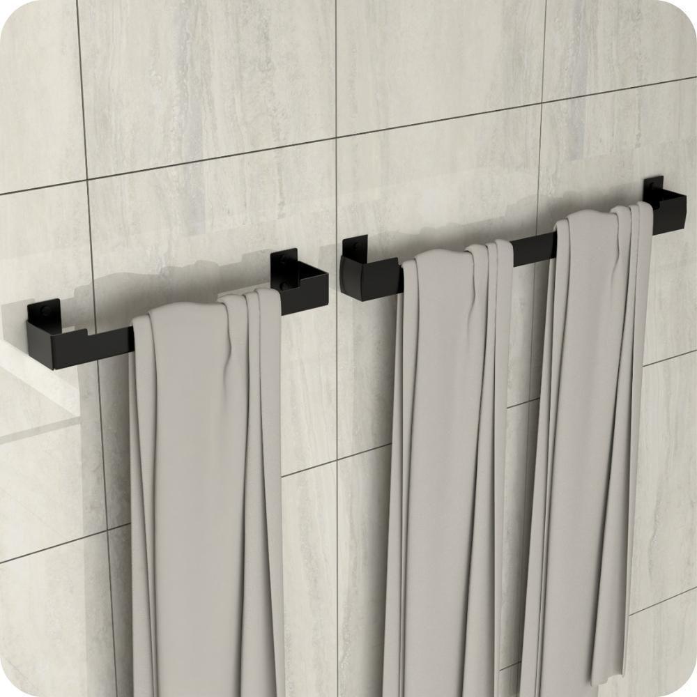 Kit Acessórios Para Banheiro Preto Fosco 4 Peças Elg - 2