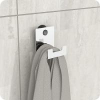 Gancho De Parede Inox Ventosa Toalha Cabide Banheiro Elg - 1