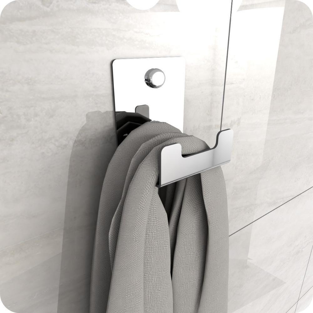 Gancho De Parede Inox Toalha Cabide Banheiro Elg - 1