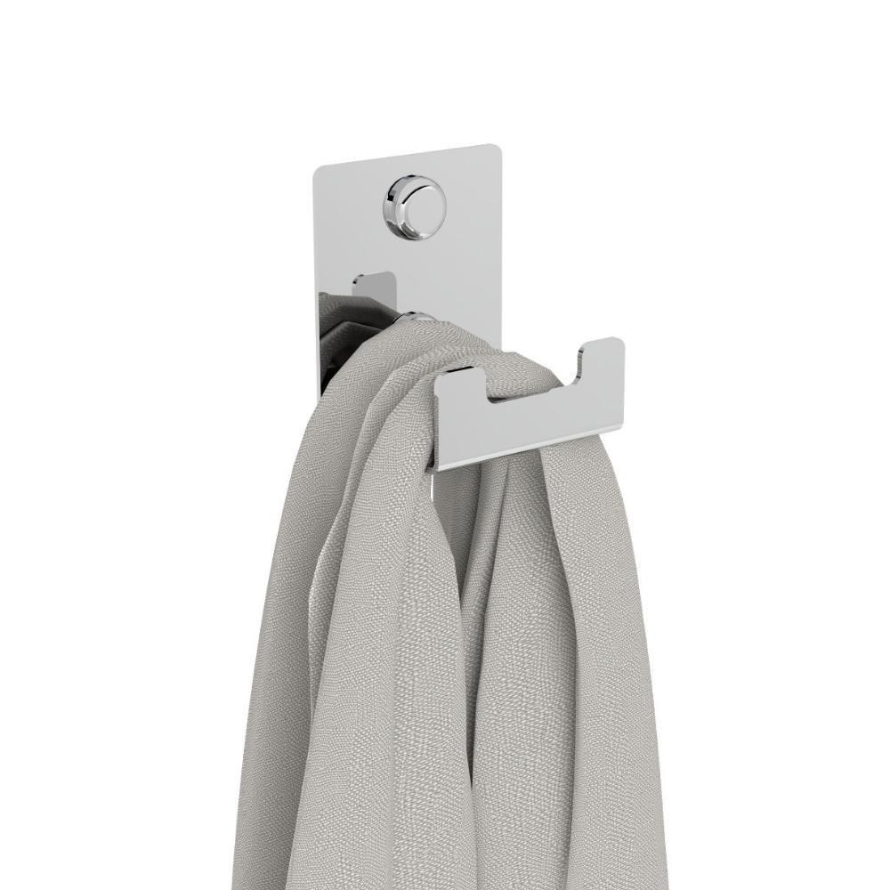 Gancho De Parede Inox Toalha Cabide Banheiro Elg - 3