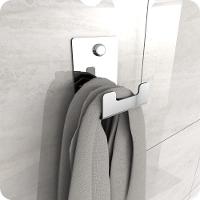 Gancho De Parede Inox Toalha Cabide Banheiro Elg - 1