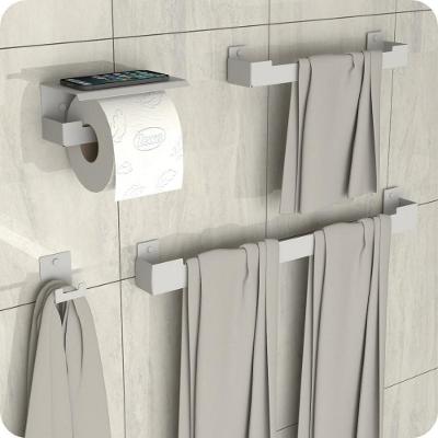 Kit Acessórios Para Banheiro Branco 4 Peças Elg