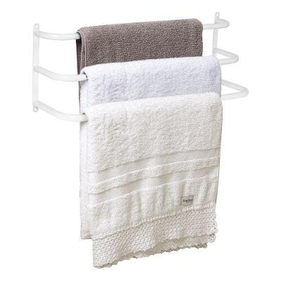 Porta Toalhas Toalheiro Triplo para Parede Branco 60cm