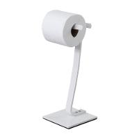 Porta Papel Higiênico De Chão Single Branco E Maciço - 4