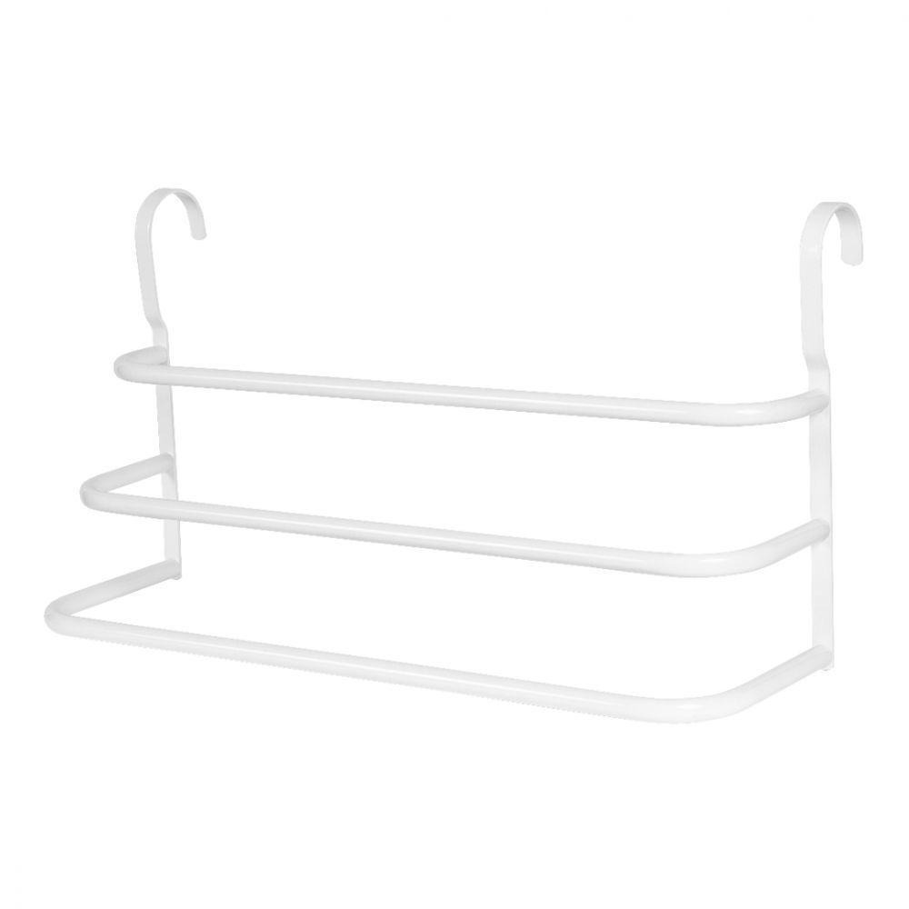 Porta Toalhas Triplo Toalheiro para Box Branco 60cm - 2