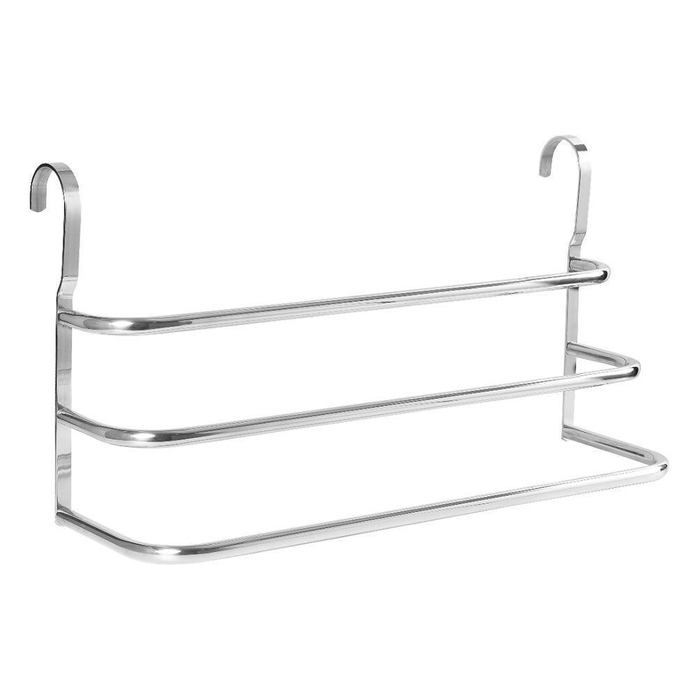 Porta Toalhas Triplo Toalheiro para Box Alto Brilho - 8