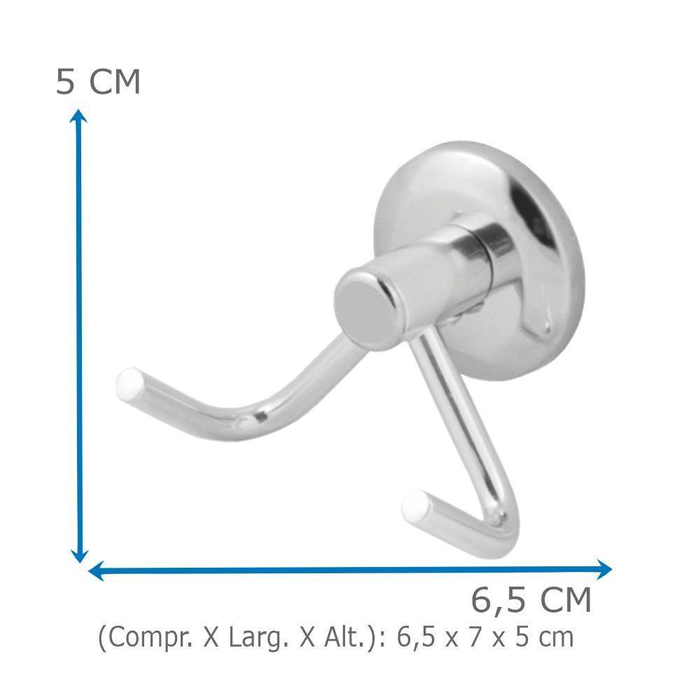 Gancho Cabide Duplo De Toalha Oliveira Em Aço Inox - 6