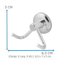 Gancho Cabide Duplo De Toalha Oliveira Em Aço Inox - 7