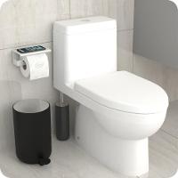 Porta Papel Higienico Com Suporte Para Celular Branco Elg - 6