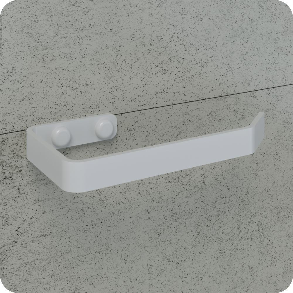Suporte Porta Papel Higiênico de Parede Branco Plus - 5