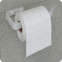 Suporte Porta Papel Higiênico de Parede Branco Plus - 1