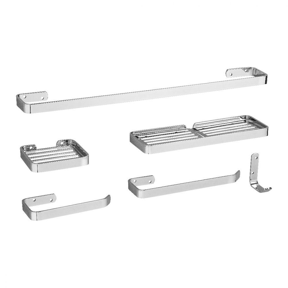 Kit Acessórios para Banheiro Cromado 6 Peças - 2