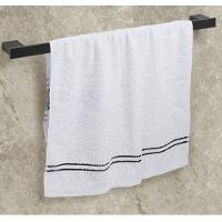 Porta Toalhas para Banho Master Preto Fosco 60cm - 6