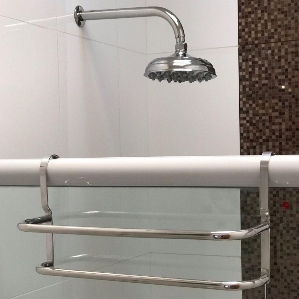 Suporte Duplo Porta Toalhas Toalheiro para Box 60cm - 2