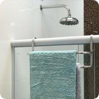 Suporte Duplo Porta Toalhas Toalheiro para Box 60cm - 1