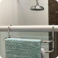 Suporte Duplo Porta Toalhas Toalheiro para Box 60cm - 5