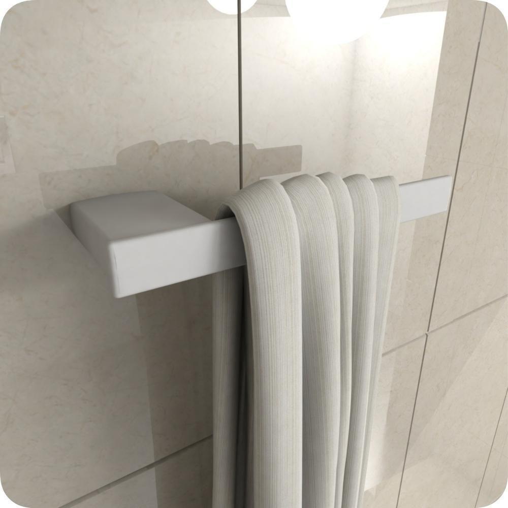 Porta Toalhas para Rosto Master Branco Dupla Fixação - 1