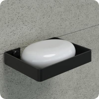 Suporte Porta Sabonete para Banheiro de Parede Preto Plus