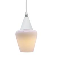 Lustre Pendente Taschibra Monalisa Pp Branco Leitoso E27 Bivolt Branco - 1