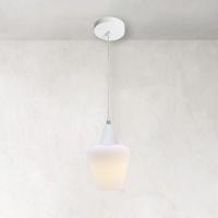 Lustre Pendente Taschibra Monalisa Branco Leitoso E27 Bivolt Branco - 2