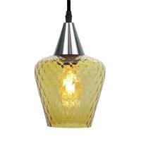 Lustre Pendente Taschibra Monalisa Boreal Conhaque E27 Bivolt Prata - 1