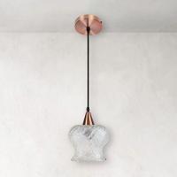 Lustre Pendente Taschibra Aisha Boreal E27 Transparente Bivolt Cobre - 4