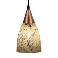 Lustre Pendente Taschibra Vicenza E27 Transparente Leitoso Bivolt Cobre - 2