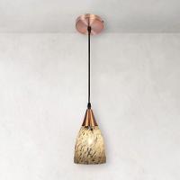 Lustre Pendente Taschibra Vicenza E27 Transparente Leitoso Bivolt Cobre - 3