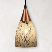 Lustre Pendente Taschibra Vicenza E27 Transparente Leitoso Bivolt Cobre - 4