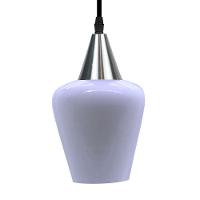 Lustre Pendente Taschibra Monalisa Branco Leitoso E27 Bivolt Prata - 5