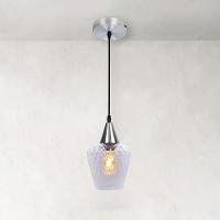 Lustre Pendente Taschibra Monalisa Boreal Transparente E27 Bivolt Prata - 2