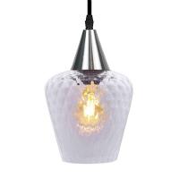 Lustre Pendente Taschibra Monalisa Boreal Transparente E27 Bivolt Prata - 3