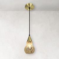 Lustre Pendente Taschibra Verona E27 Transparente Leitoso Bivolt Ouro - 5