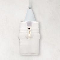 Lustre Pendente Taschibra Ali Liso E27 Transparente Bivolt Branco - 7
