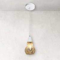 Lustre Pendente Taschibra Verona E27 Transparente Leitoso Bivolt Branco - 2