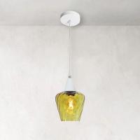 Lustre Pendente Taschibra Monalisa Conhaque E27 Bivolt Branco - 2