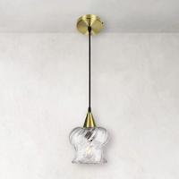 Lustre Pendente Taschibra Aisha Rigato E27 Transparente Bivolt Ouro