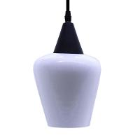Lustre Pendente Taschibra Monalisa Branco Leitoso E27 Bivolt Preto - 3