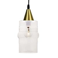 Lustre Pendente Taschibra Ali Liso E27 Transparente Bivolt Ouro - 5