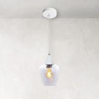 Lustre Pendente Taschibra Monalisa Transparente E27 Bivolt Branco - 2