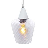 Lustre Pendente Taschibra Monalisa Transparente E27 Bivolt Branco - 3