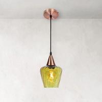 Lustre Pendente Taschibra Monalisa Conhaque E27 Bivolt Cobre