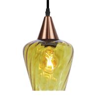 Lustre Pendente Taschibra Monalisa Conhaque E27 Bivolt Cobre - 5