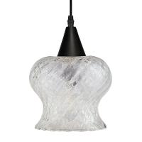 Lustre Pendente Taschibra Aisha Boreal E27 Transparente Bivolt Preto - 1